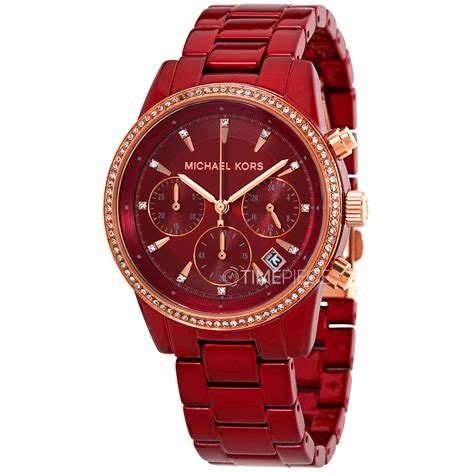 red michael kors watch amazon